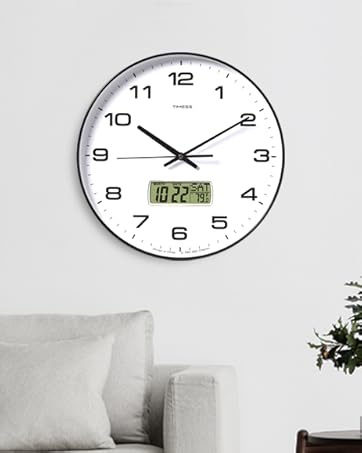 14&amp;#34; calendar style with black frame and white dial