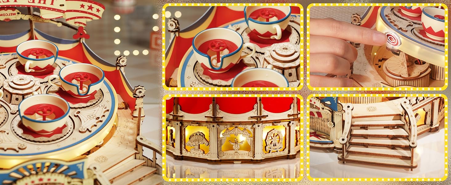 rokr wooden music box kit wooden puzzles for adults 3d puzzles wood models to build for adults 