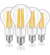 ALAMPEVER 2550LM A23 LED Light Bulb, 17W (150 Watt Equivalent), 2700K Soft White, Super Bright Ed...