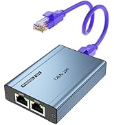 MT-VIKI 48V POE Ethernet Splitter 1 to 2 1000Mbps, 60W (No Power Supply Required), POE Gigabit Du...
