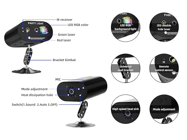laser lights,party lights;stage lighting;disco ball;karaoke party decorations;strobe light