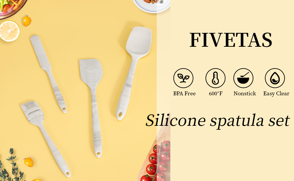 Silicone Spatula Set High Temperature Resistant Food Grade Silicone