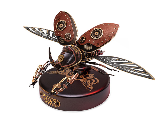 ROKR Mechanical Manta Ray 3D Metal Model Puzzle for Adults & Teens, Mechanical STEM Model Building K...