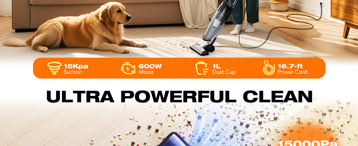 vacuum cleaner corded stick vacuum pet hair vacuum hard floor vacuum