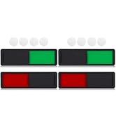 Vacant Occupied Door Sign for Office: 4Pcs Do Not Disturb Slider Privacy Sign - Open Closed Red G...