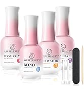 AZUREBEAUTY Dip Powder Liquid Set - 8Pcs 15ml/0.5oz Upgraded Bond, Base Coat, Activator &amp; Top Coa...