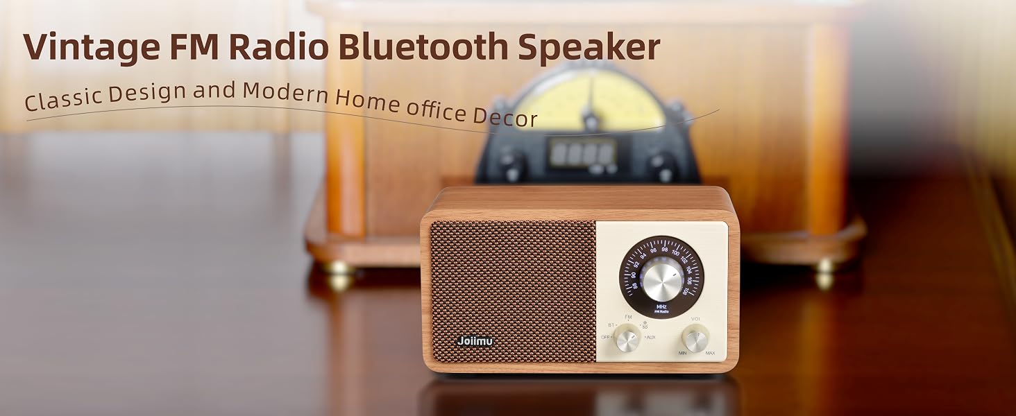 Vintage FM Radio Bluetooth Speaker