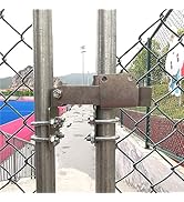 BiJun Chain Link Residential Strong Arm Double Gate Latch,Latches 2 Gates Together without The Ne...