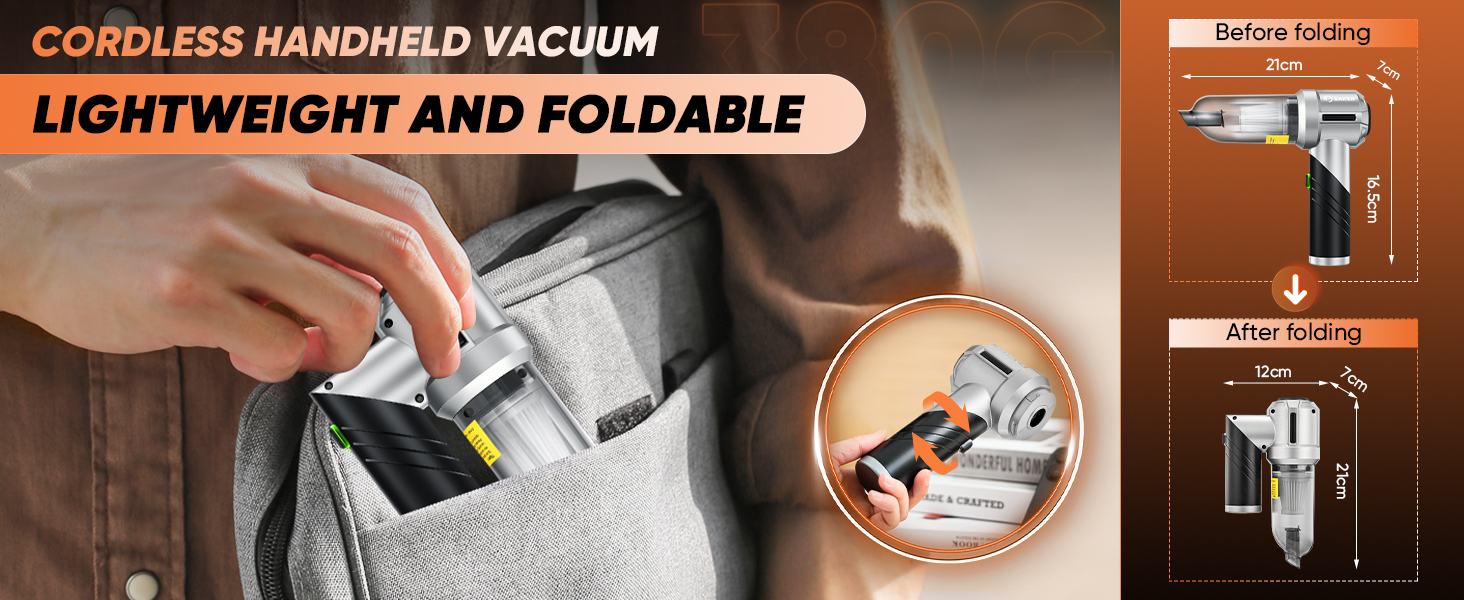 Handheld Vacuum Lightweight and Foldable