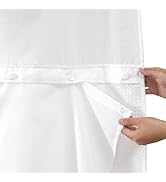 eachope 1 Pack Fabric Snap-in Shower Curtain Liner Replacement,Compatible with No Hook Shower Cur...