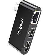 MOGOOD USB C to Ethernet Adapter, Type-C Gigabit Ethernet Adapter, 3 in 1 USB C (Thunderbolt 4/3 ...