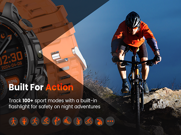Military Smart Watches for Men Fitness Tracker Watch
