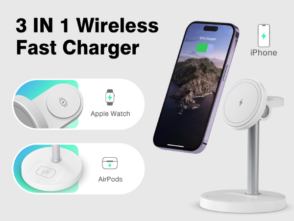3 IN 1 Wireless Fast Charger