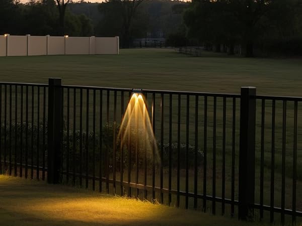 fence solar lights