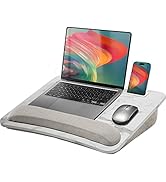 HUANUO Lap Laptop Desk - Portable Lap Desk with Pillow Cushion, Fits up to 15.6 inch Laptop, with...