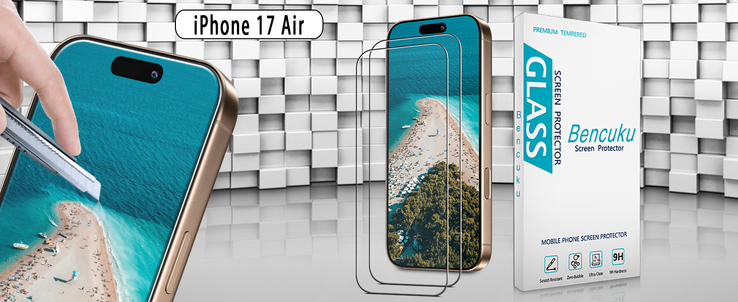 iphone 17 air tempered glass screen protector