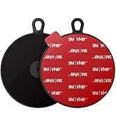 pop-tech Dash Suction Cup Mounting Disk: 95mm Car Mount Adhesive Dashboard Pad for Phone Holder -...