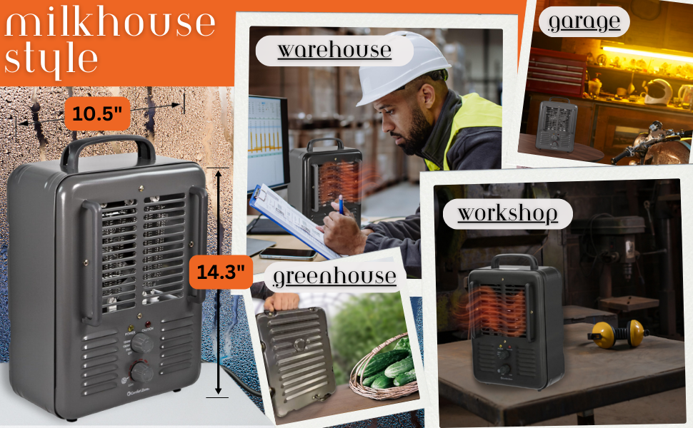 portable space heater is great for garage warehouse shop workshop greenhouse