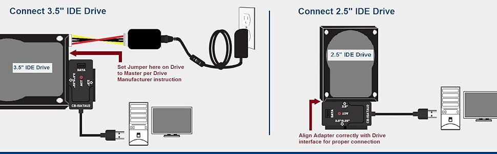 CB-ISATAU2, Hard Drive, SATA, IDE, Optical, SSD, TB, GB, USB 3.0, USB 2.0