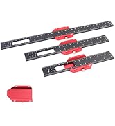 TRUTOPWAY Woodworking Ruler, 3 PCS Multi-Angle Measuring Tool Set, Aluminum Layout Marking Ruler ...