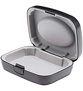 Hearing Aid Case Hard - Portable Protective Storage Case for BTE CIC IIC ITE (Black)