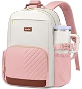 Focdod Laptop Backpack for Women Bookbag: 15.6 inch Work Backpacks with Pouch Pocket for Large Ca...