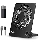 EasyAcc Portable Desk Fan Desktop Fan, Battery Operated Fan 6-Inch Foldable Travel Fan [ Ultra-Qu...