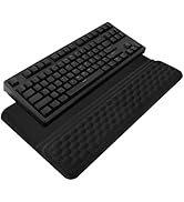 Computer Keyboard Stand with Wrist Rest, Ergonomic Tilted Keyboard Holder - Keyboard Riser with W...