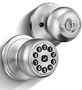 Smart Door Knob with Keypad, Fingerprint Door Lock, Keyless Entry Door Lock with Code...