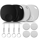 Air Tracker Tags-4 Pack, Bluetooth Tracker Works with Apple Find My APP (iOS Only), Keys Finder a...