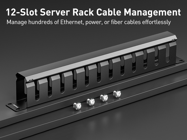 1u 12-slot rack cable management