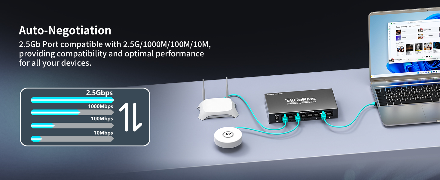 8 Port 2.5G Network Switch