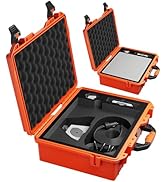 Orange Starlink Mini Case, Hard Waterproof Travel Case for Star Link Mini with Molded Foam for Ac...