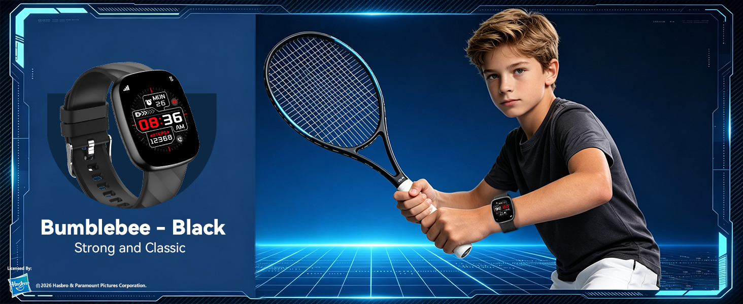 Transformers watch kids smartwatch boys girls gift fitness tracker heart rate