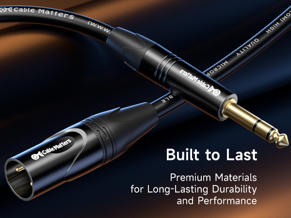  6.35mm (1/4 Inch) TRS to XLR Cable