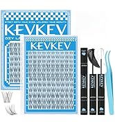 Wispy Lash Clusters Kit Venus Invisible Thin Band Natural Eyelash Clusters 8-16mm Llash Extension...