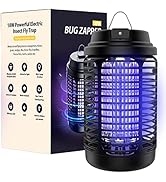 Bug Zapper Outdoor, Mosquito Zapper with Dusk to Dawn Light Sensor, 18W Electric Fly Zapper, Wate...