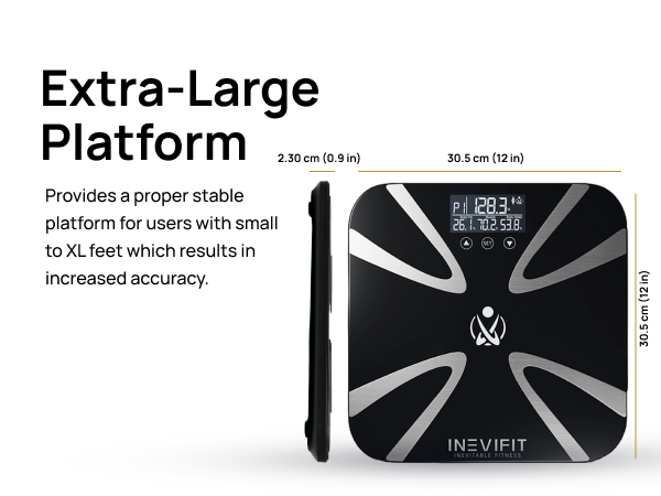 I-BA003 - INEVIFIT - Best Body Fat Scale - Premium A+ - Mobile