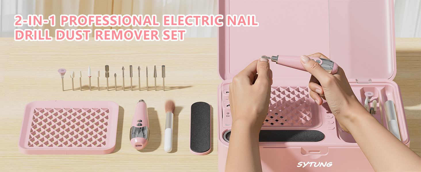 Nail Dust Collector Electric Nail Drill Kit