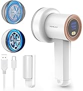 Fabric Shaver Fuzz Remover Rechargeable, HOMEASY Electric Lint Remover Shaver with 3 Blades &amp; LED...
