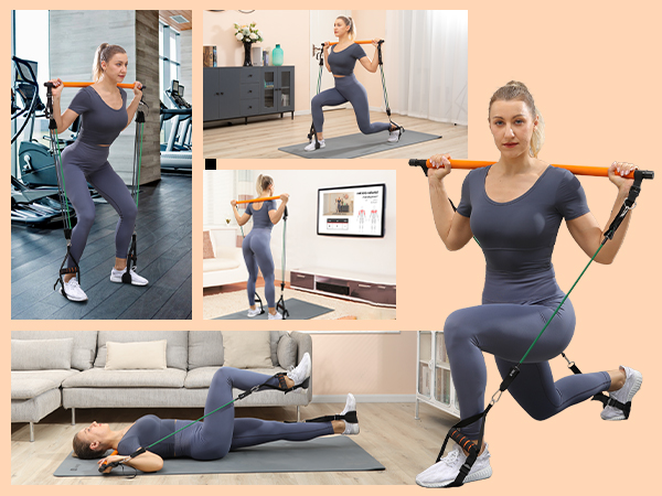 Portable Pilates Bar Kit