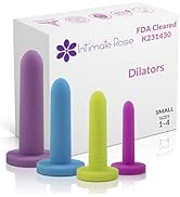 Intimate Rose Small 4-Pack Silicone Dilators for Women &amp; Men, Sizes 1-4