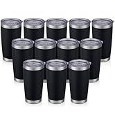 Cool Yoleb 20 oz Tumblers Bulk Stainless Steel Tumbler with Lid Double Wall Vacuum Insulated Coff...