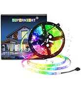 SUPERNIGHT LED Strip Lights, 16.4FT 5M SMD 5050 Waterproof 300LEDs RGB Color Changing Flexible LE...