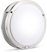 LINEWAY Motion Sensor Ceiling Light LED Flush Mount Ceiling Light Fixture 10.62inch 20W 1980 Lume...