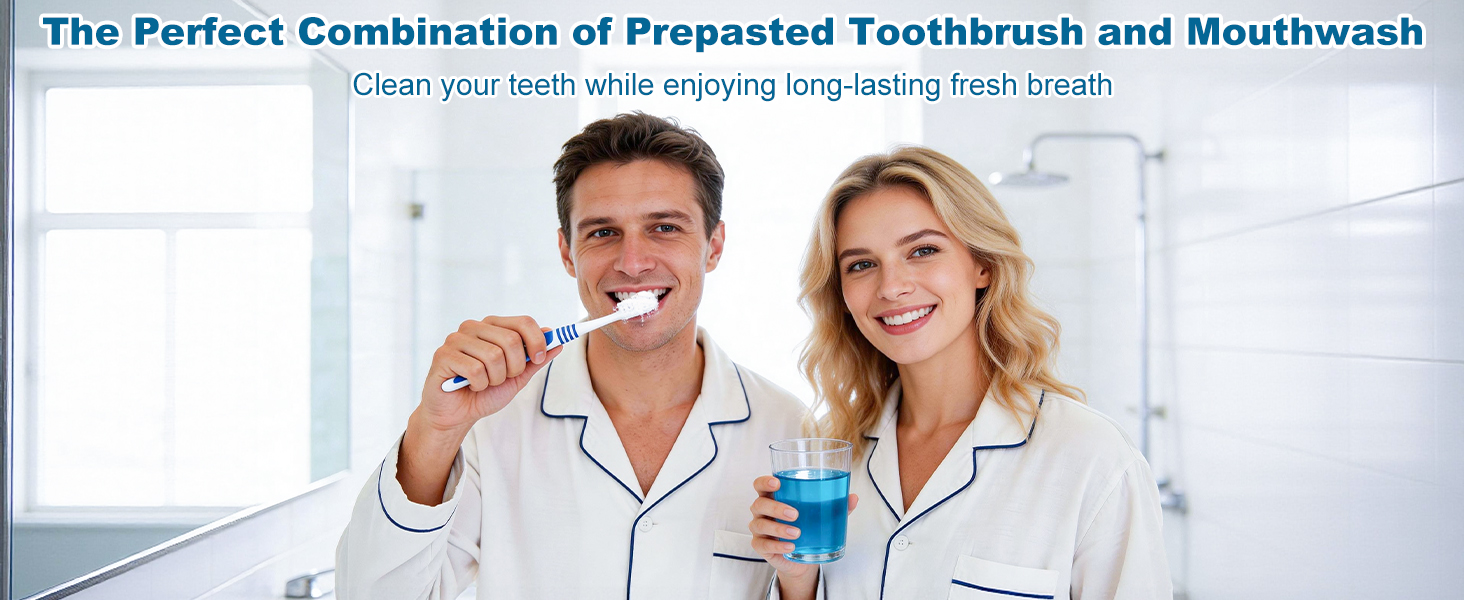 Pre pasted toothbrush