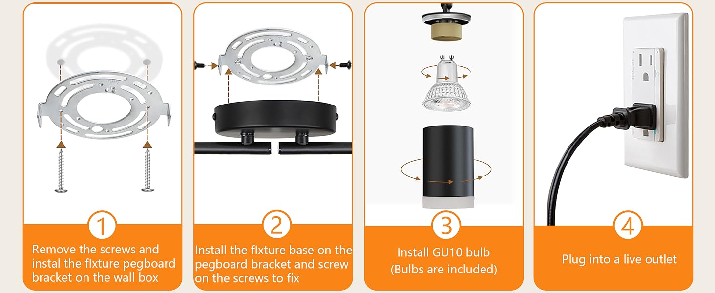 track light with plug in cord