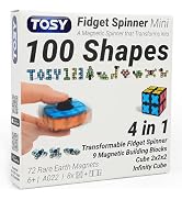 TOSY Magnet Fidget Spinner Mini - 8 Blocks, 3 in 1 Toy: Transformable Fidget Spinner, Infinity Cu...