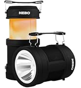 NEBO BIG POPPY Rechargeable Flashlight and Lantern with Power Bank | 300 Lumen Lantern 120 Lumen ...