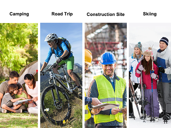 DURLK walkie talkies are suitable for camping road trips skiing adventures travel etc